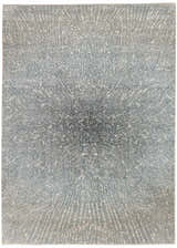 Close-up of the Elegance Grey Modern Indoor Area Rug. Abstract pattern in shades of gray and white.