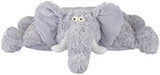 Mina Victory Plush Lines Foldable Elephant Stuffed Animal Grey Indoor Throw Pillow