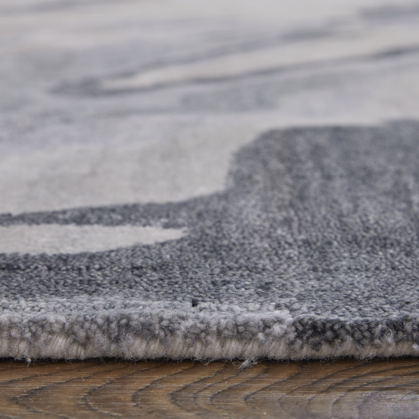 Feizy Dryden Transitional Abstract - Blue/Gray/Taupe Area Rug