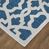 Feizy Saphir Mira Modern Geometric - Blue/Green/White Area Rug - Clearance