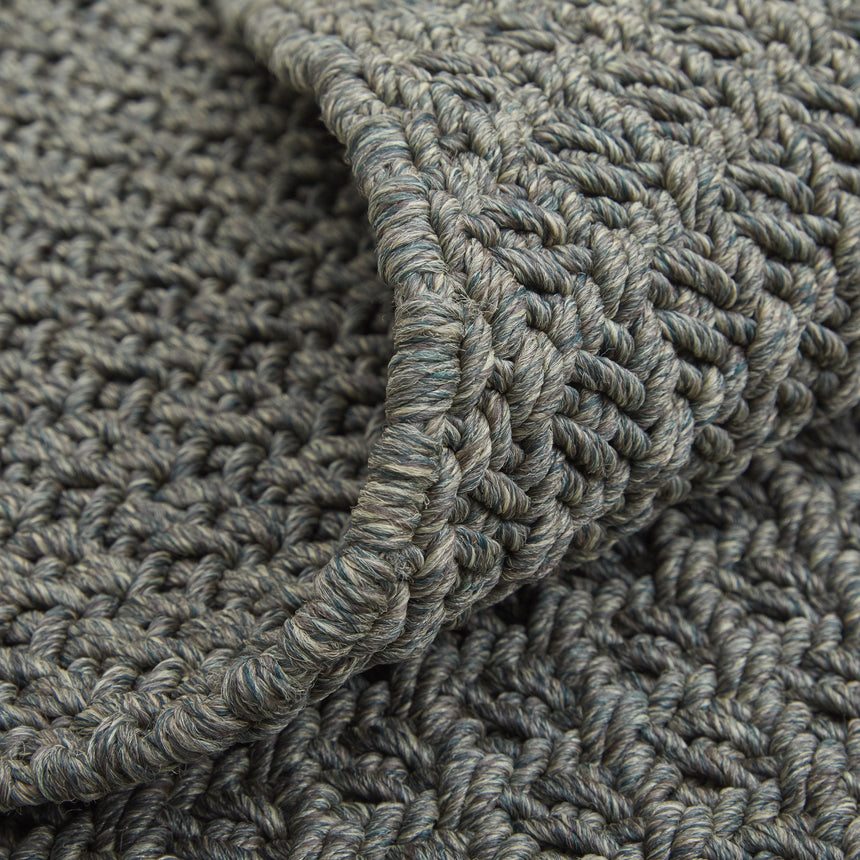 Feizy Tito Modern Solid - Green/Ivory Area Rug