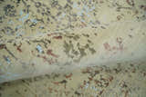 6x9 Fine Hand Knotted Beige and Rust Traditional Vintage Persian Style Antique Wool and Silk Rug | AGR2