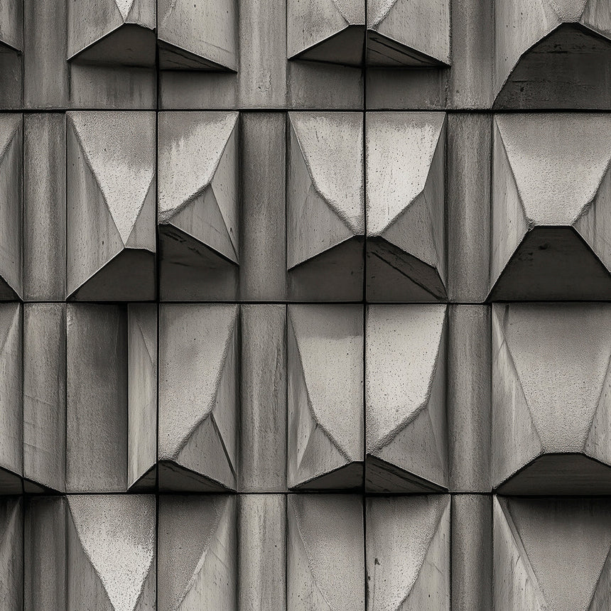 Sculpted Concrete Monolith Mural