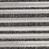 Close-up of the textured Nourison Key Largo Dark Grey rug, featuring a contemporary striped design in gray, white, and black.