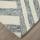 Feizy Wallace Modern Geometric - Gray/Ivory Area Rug
