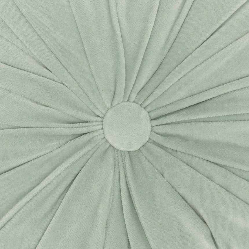 Mina Victory Sofia Ruched Velvet Celadon Indoor Throw Pillow