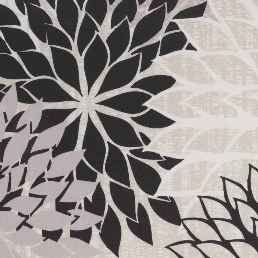 Mina Victory Aloha Indoor/Outdoor Black White Throw Pillow