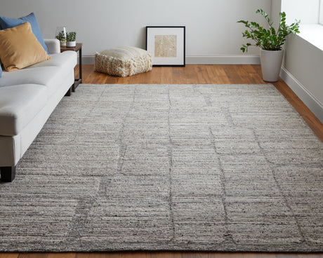 Feizy Navaro Modern Abstract - Gray/Ivory/Taupe Area Rug