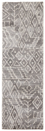 Feizy Asher Transitional Distressed - Gray/White Area Rug - Clearance