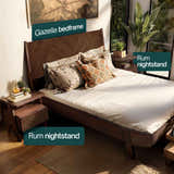Rorns Rum Nightstand with drawer