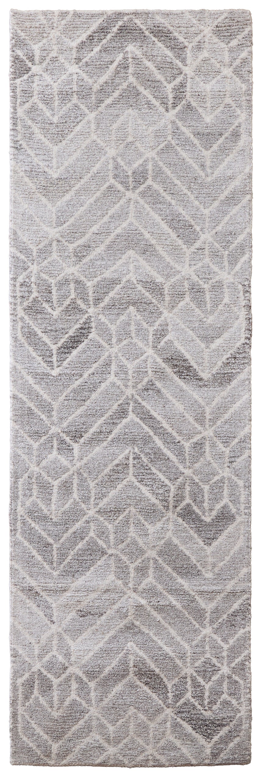 Feizy Asher Transitional Geometric - Taupe/Gray/Ivory Area Rug - Clearance