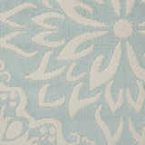 Close-up of Nourison Jubilant Ivory Green rug showing floral pattern and texture.