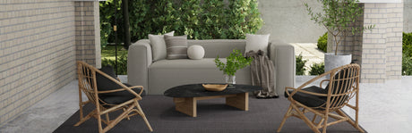 Feizy Theo Modern Solid - Gray/Tan Area Rug