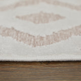 Feizy Saphir Mira Modern Solid - Pink/White Area Rug - Clearance