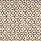 Close-up of the Nourison Courtyard Jute Ivory Modern Area Rug showing the chestnut and ivory woven diamond pattern.