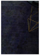 8.4x11.5 Overdyed Royal Dark Purple Hand Knotted Traditional Oushak Wool Area Rug
