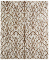 Feizy Wallace Modern Ikat - White/Brown Area Rug