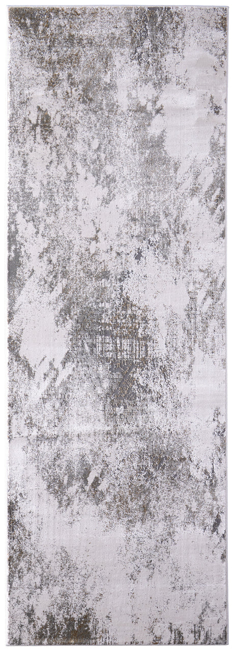 Feizy Waldor Modern Abstract - Gray/Silver/Taupe Area Rug