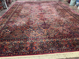12x16 Karastan Multicolor Panel Kirman Rug #717, Rare Palace Size Wool Original 700 Series