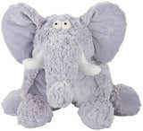 Mina Victory Plush Lines Foldable Elephant Stuffed Animal Grey Indoor Throw Pillow