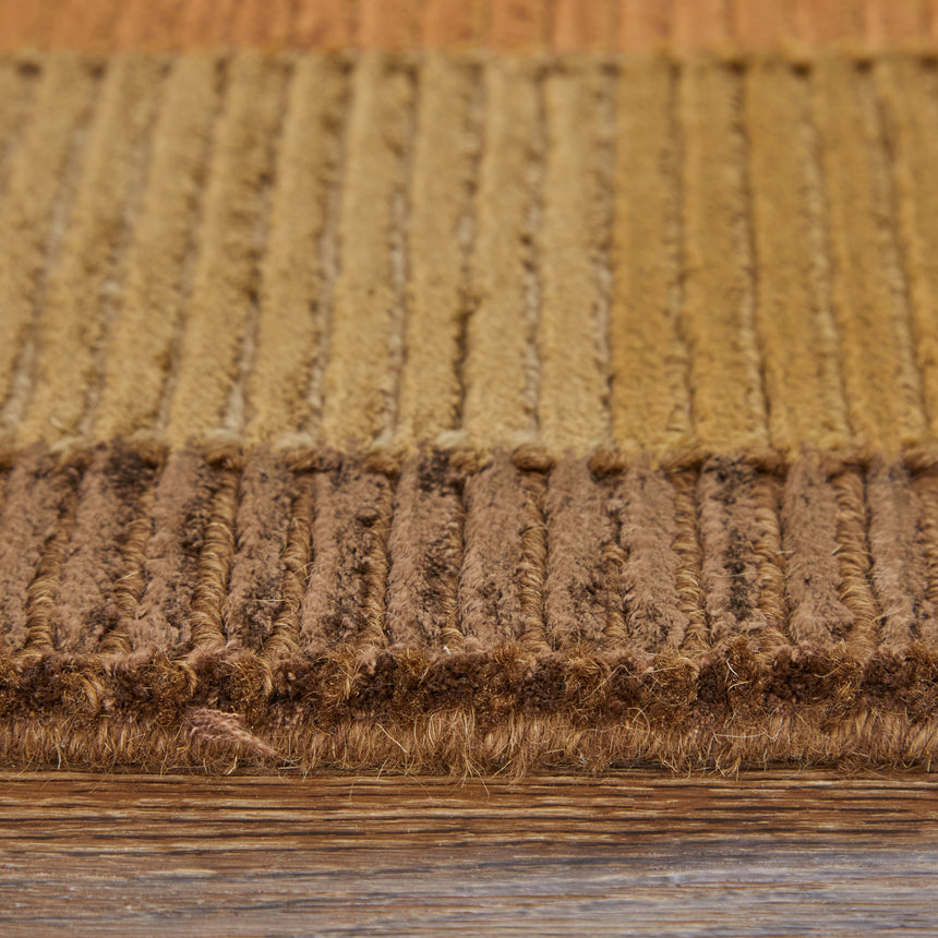 Feizy Keystone Transitional Color Block - Green/Brown/Orange Area Rug - Clearance