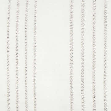 Mina Victory Lifestyle Cotton Linen Stripes White/Grey Indoor Throw Pillow