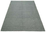 8x10 and 9x12 Flatwoven Dhurrie Modern Checkered Black and Ivory Wool Area Rug, Layering Rug | TRDCP831