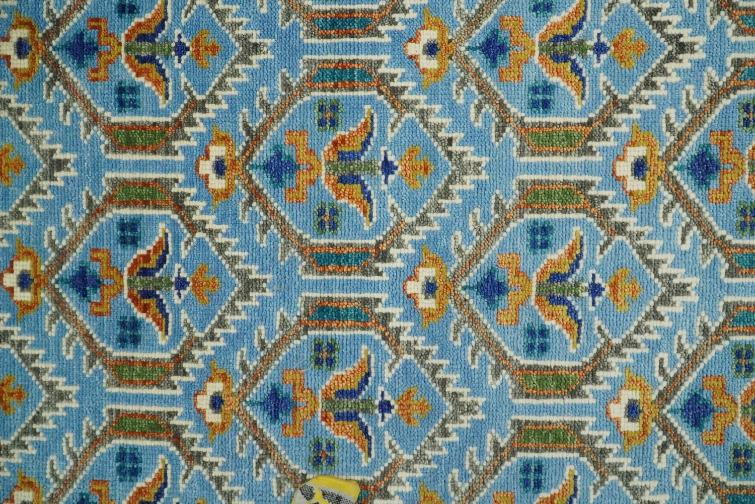 Blue, Brown and Beige Hand Knotted Wool Antique Vintage Style Multi size wool Area Rug