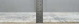8x10 Charcoal, Beige and Gray Modern Abstract Distressed Finish High Low texture Hand Knotted Rug