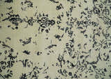 8x10 Fine Hand Knotted Beige and Black Traditional Vintage Persian Antique Wool Rug | AGR35