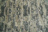 8x10 Fine Hand knotted Charcoal and Beige Traditional Abstract Persian Wool and Bamboo Silk Area Rug | TRDCP628810