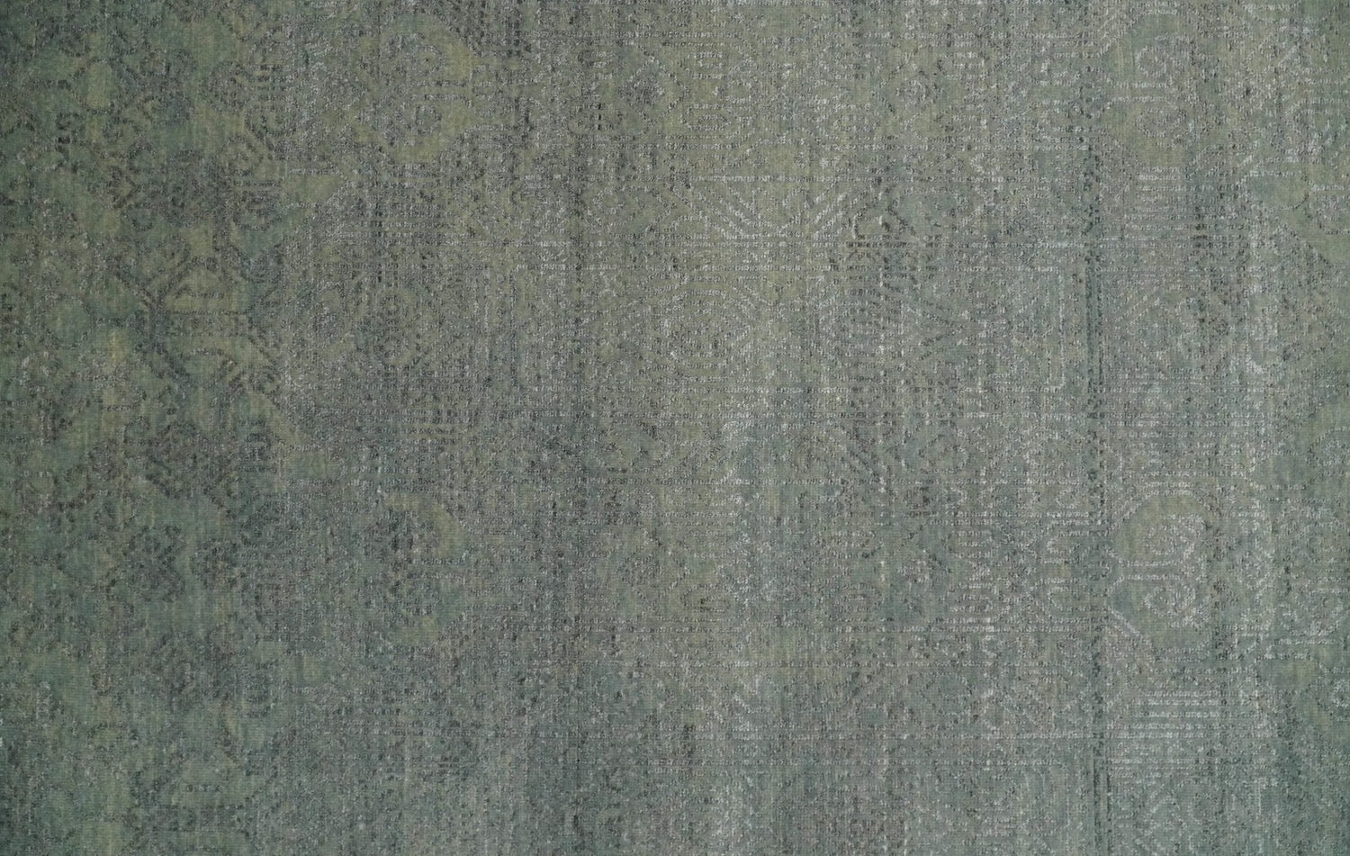 8x10 Fine Hand Knotted Charcoal and Silver Traditional Vintage Persian Style Antique Wool and Silk Rug | TRDCP665810