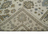 8x10 Hand Knotted Beige, Brown and Silver Traditional Vintage Persian Style Antique Wool Rug | TRDCP722810