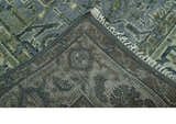 Hand Knotted Ivory, and Shades of Gray Traditional Custom made wool rug