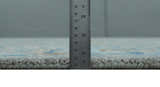 8x10 Hand Tufted Gray, Beige and Accent Blue Traditional Herati Design Wool Rug