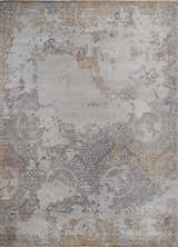 8x10 Rug | Modern Handmade Wool blended viscose Area Rug | TRD1634810