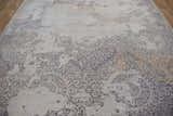 8x10 Rug | Modern Handmade Wool blended viscose Area Rug | TRD1634810