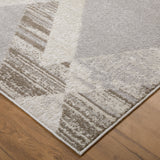 Feizy Vancouver Modern Geometric - Tan/Brown/Ivory Area Rug