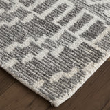 Feizy Asher Transitional Distressed - Gray/White Area Rug - Clearance