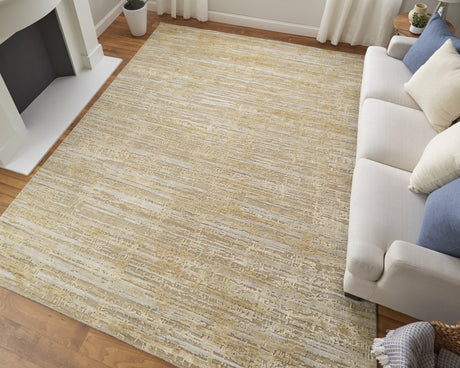Feizy Eastfield Modern Abstract - Yellow/Ivory/Gold Area Rug