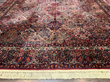 12x16 Karastan Multicolor Panel Kirman Rug #717, Rare Palace Size Wool Original 700 Series