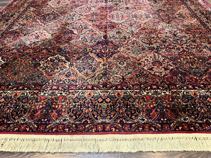 12x16 Karastan Multicolor Panel Kirman Rug #717, Rare Palace Size Wool Original 700 Series