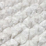 Mina Victory Sofia Velvet Shimmer Poms White Indoor Throw Pillow