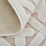 Feizy Saphir Mira Modern Geometric - Pink/White Area Rug - Clearance