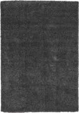 Close-up of the plush texture of a Nourison Malibu Shag Dark Grey rug. Soft, medium gray shag rug.