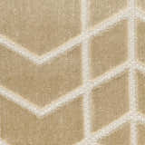 Close up of the Nourison Charm Beige Ivory Rug featuring a geometric pattern.