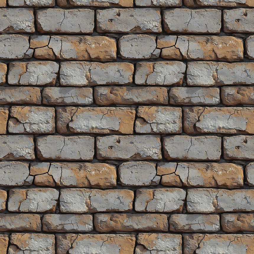 Weathered Warehouse Brick Wall Mural