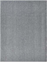 Close-up of the denim-colored Nourison Tulum Outdoor Area Rug, showing its woven texture.