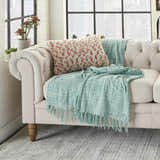 Mina Victory Outdoor Pillows Loop Dots Coral Throw Pillow - Clearance