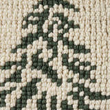 Mina Victory Holiday Pillows Loop Tree Ivory Indoor Throw Pillow